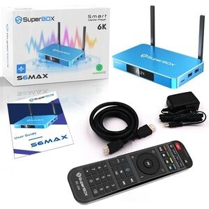 BRAND NEW SUPERBOX S6 MAX 6K ANDROID TV BOX • IN HAND • U.S.P.S. GROUND SHIPPING